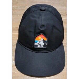 Coal The One Peak Hat Black Breathable Snapback Cap One Touch Hiking Outdoors